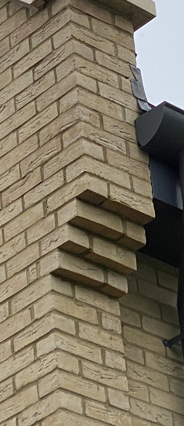 Black chimney detail