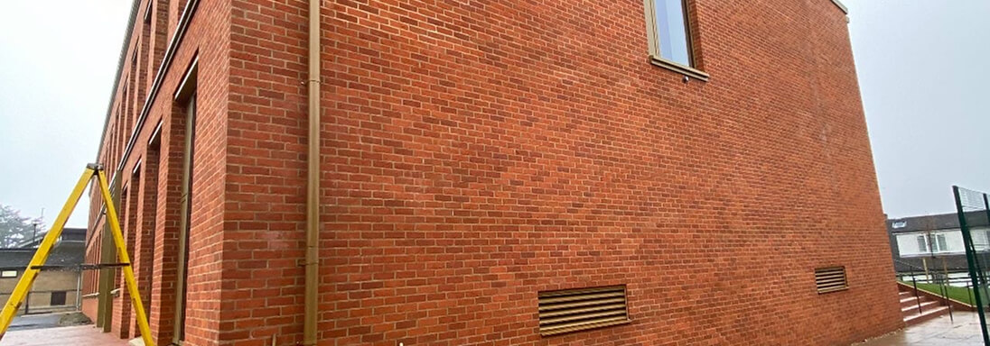Red brick facade