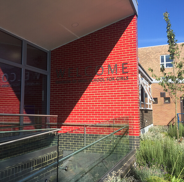 Red brick modern building